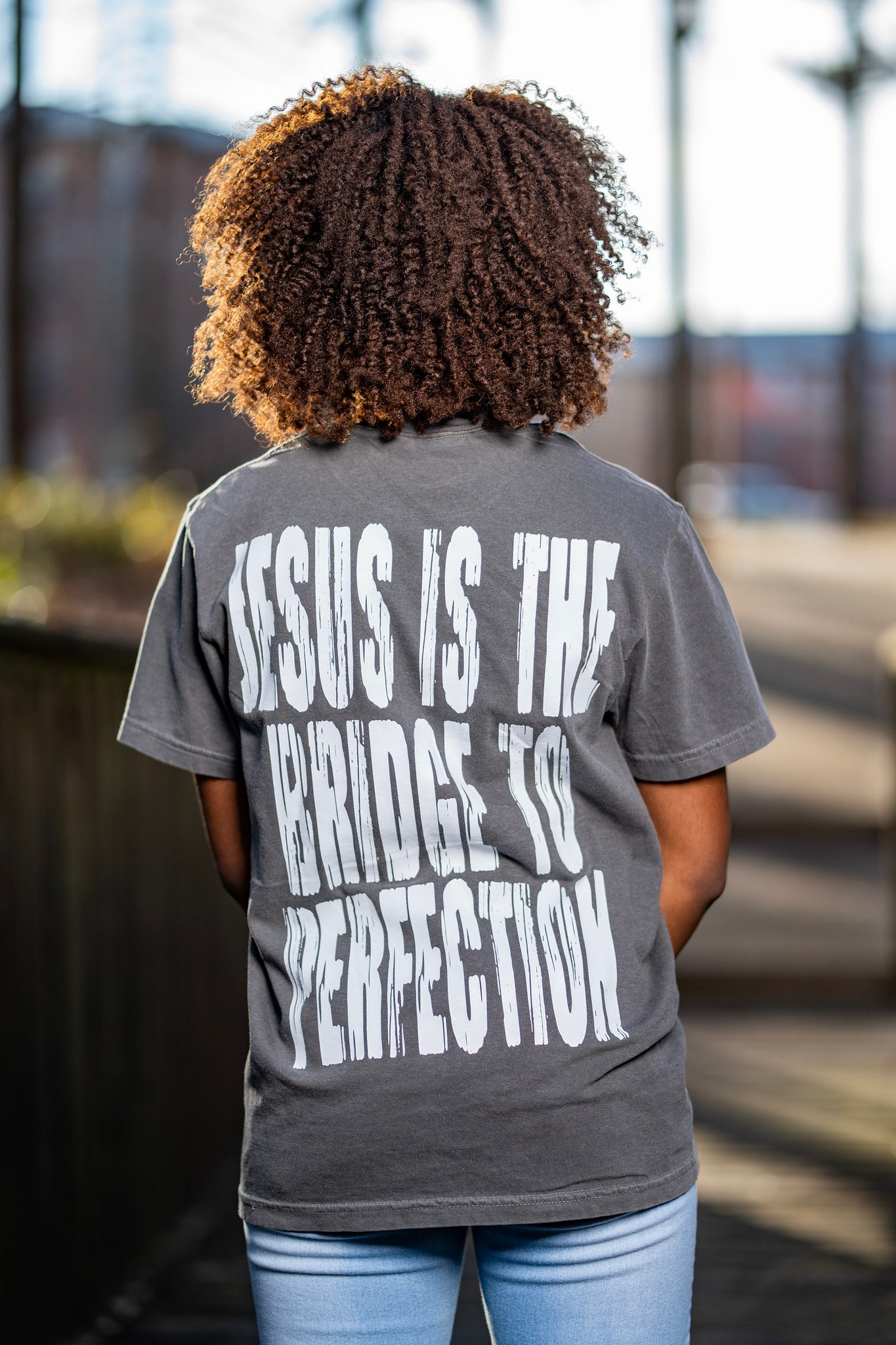 "im-perfect" Tee – Gray & White Colorway