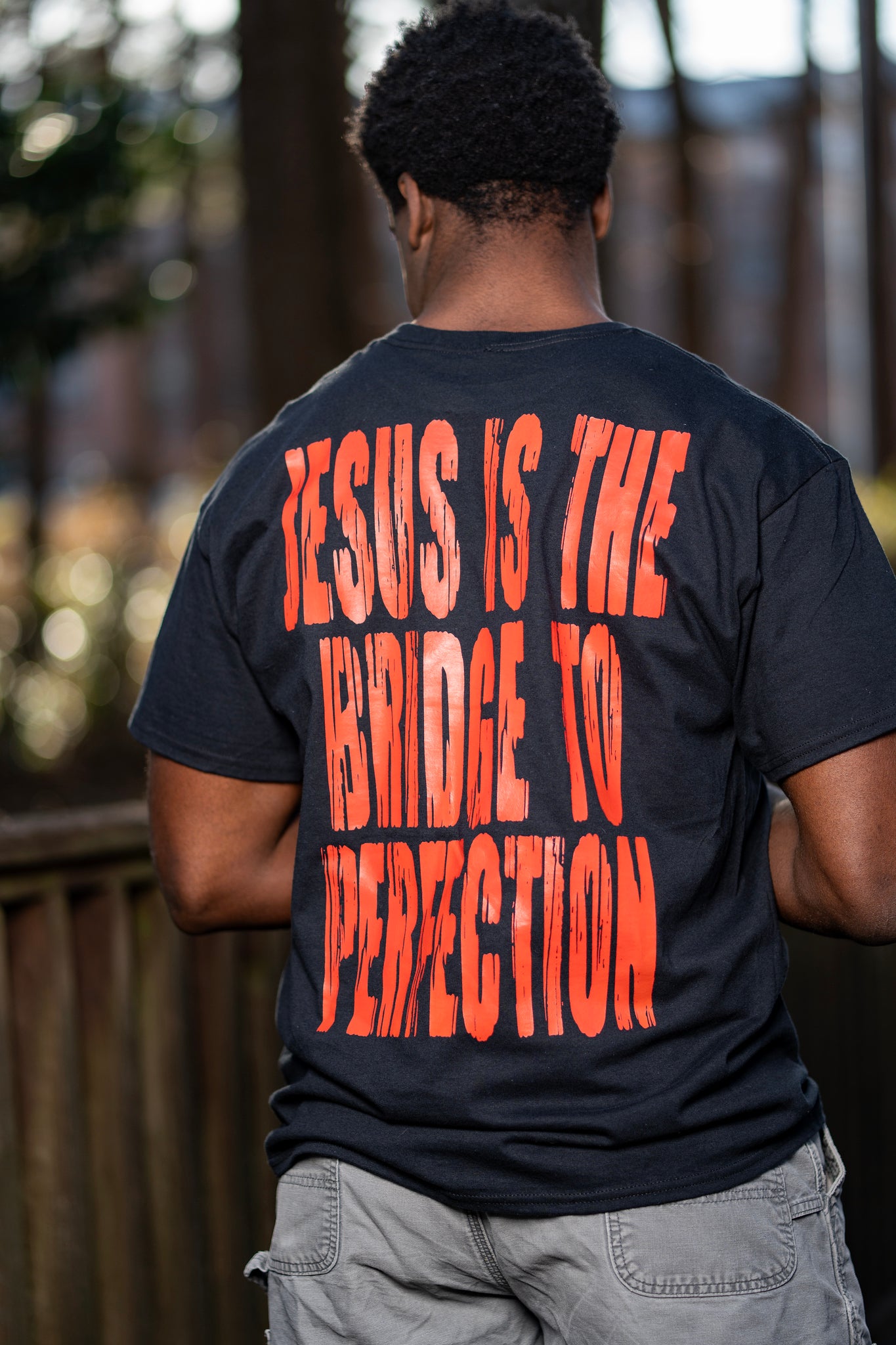 "im-perfect" Logo Tee – Black & Red Colorway