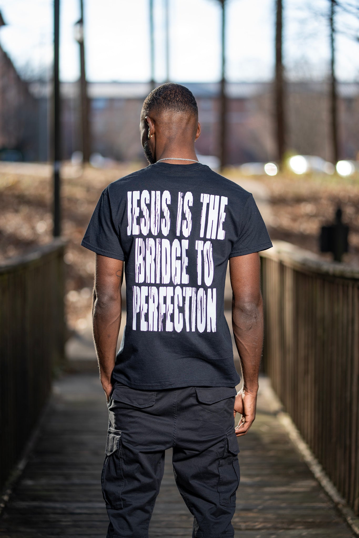 "im-perfect" Logo Tee – Black & White Colorway