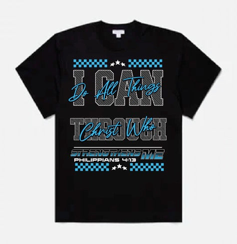 "Racing Faith" Tee – Philippians 4:13
